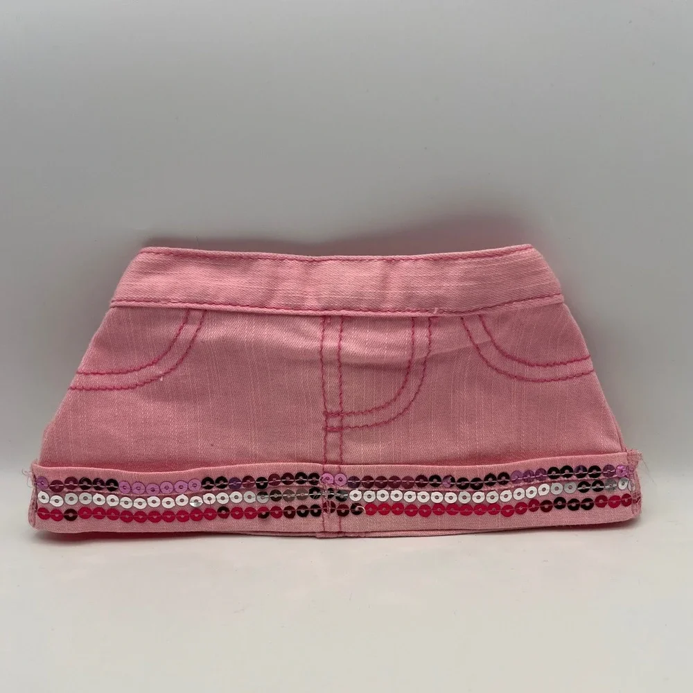 Build A Bear Bottoms Lot of 9 Skirts Shorts Denim Tulle Cotton Chain Clothes